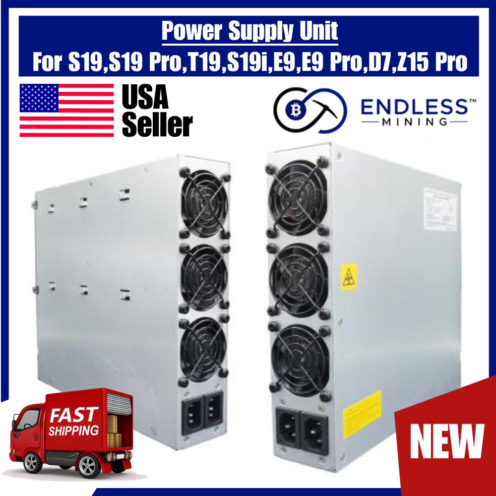Bitmain Power Supply Unit (APW12_12V-15V EMC - b Version) For S19,S19 Pro,T19,S19i,E9,E9 Pro,D7,Z15 Pro | EndlessMining
