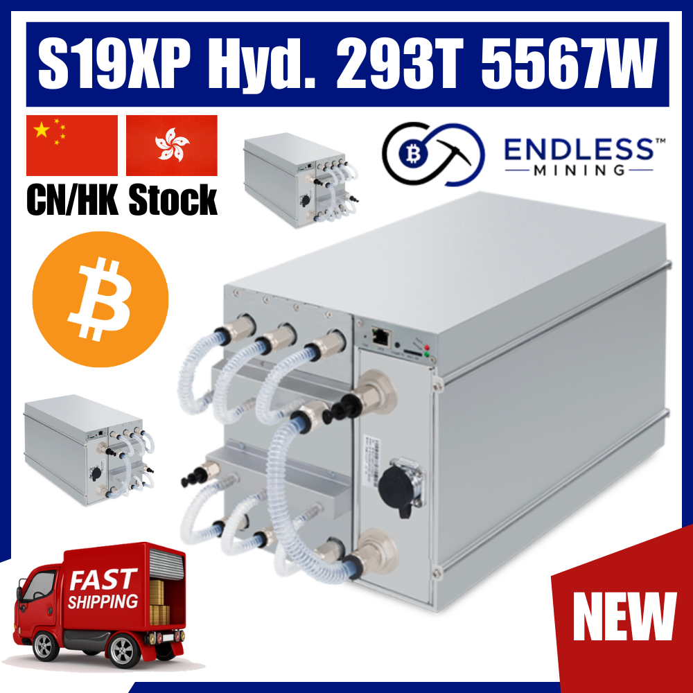 Bitmain Antminer S19XP Hydro 293Th/s 5567W - Input 3 Phase Electricity 347V~412V AC | EndlessMining