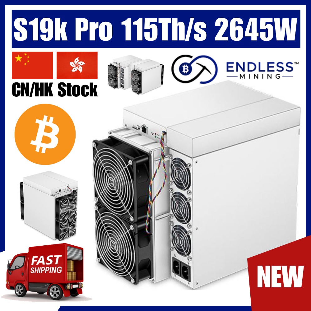 Bitmain Antminer S19k Pro 115Th/s 2645W - Input Voltage 200~240 AC | EndlessMining image