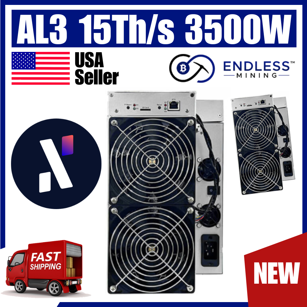 39 Units Sale - IceRiver AL3 15Th/s 3500W - Alephium Miner ALPH Mining - Input Voltage 220V | EndlessMining image