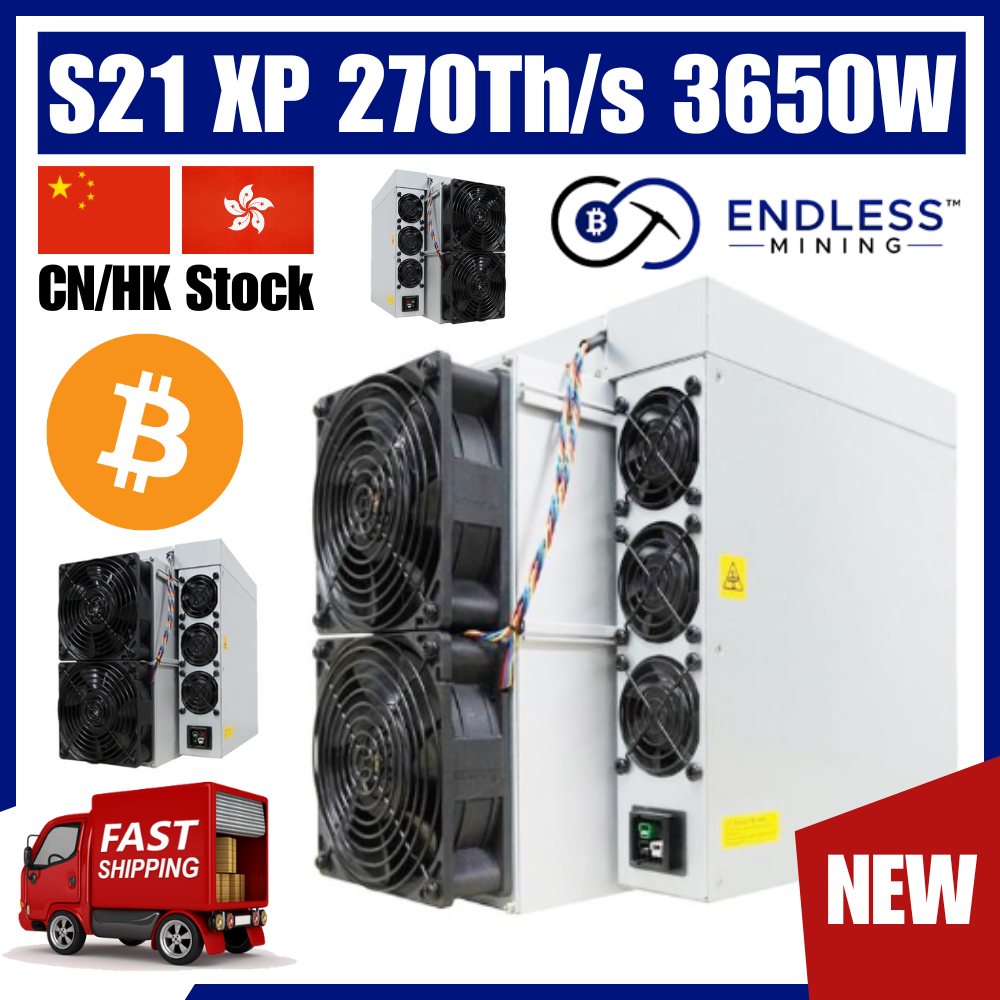 Bitmain Antminer S21 XP 270Th/s 3650W - Bitcoin Miner - Input Voltage 220~277V | EndlessMining image