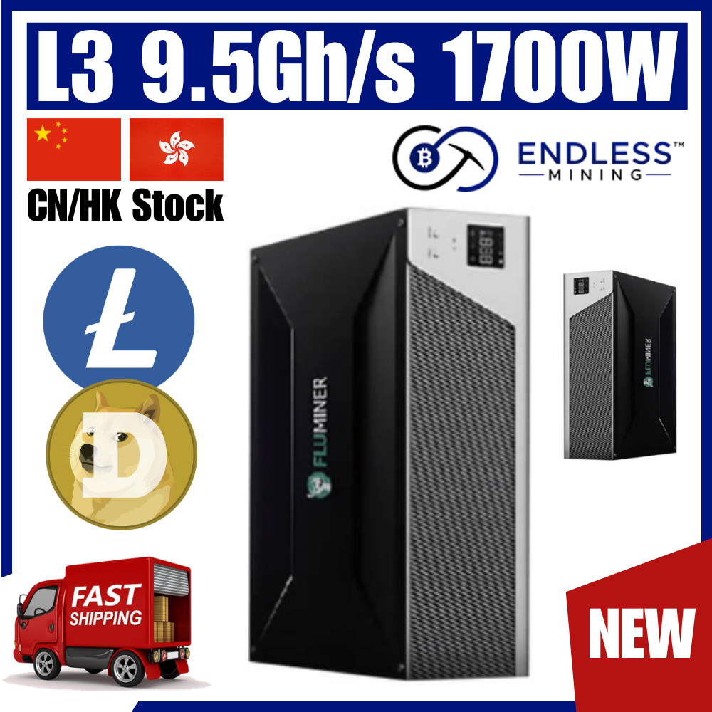 Fluminer L3 9.5Gh/s 1700W - Scrypt/LTC DOGE Miner | EndlessMining image